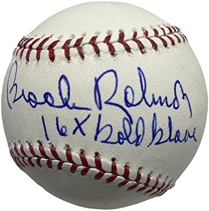 Robinsont Aláírt MLB Baseball SZÖVETSÉG W407254 w/ 16x Arany Kesztyű Felirat - Dedikált Baseball