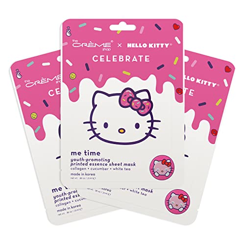 A Créme Shop | Hello Kitty ÜNNEPELNI - Nekem Időt! Ifjúsági Elősegítő Lap Maszk (3 Csomag)