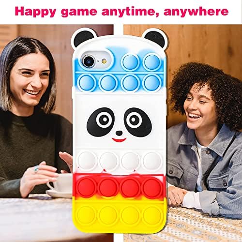 JoySolar Füle Panda iPod Touch 5/6 Esetben Szilikon Esetekben Aranyos Design Szerencsés Funy Egyedi Karakter