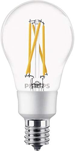 Philips 536599 LED Szabályozható A15 Tiszta Végtelen Üveg Izzó, Meleg Fény Hatása: 350-Lumen, 2700-2200
