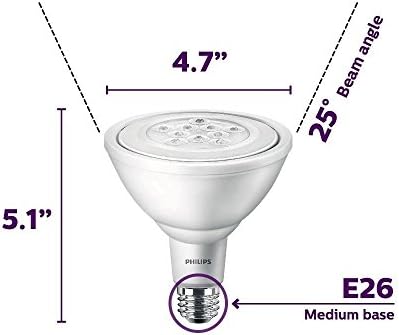 A Philips LED-Nem Szabályozható PAR38 25 Fokos Spot Lámpa Izzó: 950 Lumen, 3000-Kelvin, 11 W-os (90 Wattos