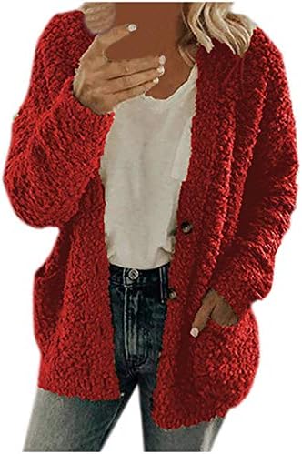Kabátok Női Téli, Plus Size Polár Kabát Kapucnis Kardigán Melegítőfelső Nyissa ki az Elülső Hajtóka Outerwears