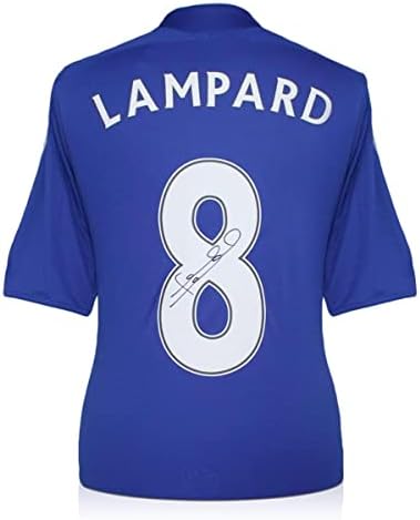 Frank Lampard A Kedve Szerint Aláírt A Chelsea 2006-08 Foci Mez - Dedikált Foci Mezek