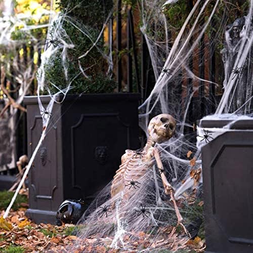 HONBAY 120PCS Műanyag Hamis Reális Pók Viccek Kellékek, Játékok Tréfa Halloween Party Otthon Dekoráció