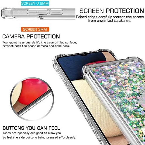 YZOK Samsung A02S Esetben Galaxy A02S Esetben,a HD kijelző Védő fólia,Ütésálló Védő Tiszta Ügy, hogy a