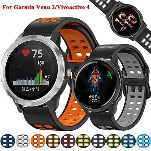 AHGDDA Watchband Sport Szíj, a Garmin Venu 2 /Vivoactive 4 Smart Óra Zenekar Szilikon Karkötő (Szín :