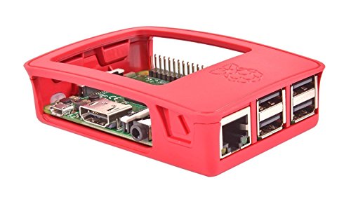 Raspberry Pi RASPBERRY-PI3-ÜGY-6 Hivatalos Pi 3 Esetben, Piros/Fehér (Csomag 6)