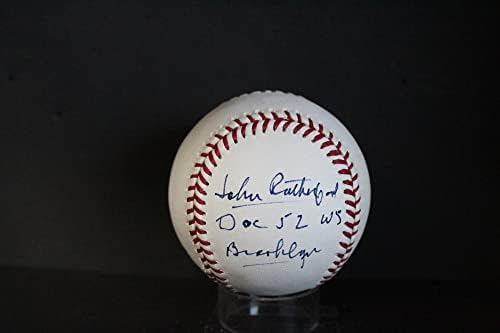 Johnny Rutherford Aláírt (Doc 52 WS) Baseball Autogramot Auto PSA/DNS AM48696 - Dedikált Baseball