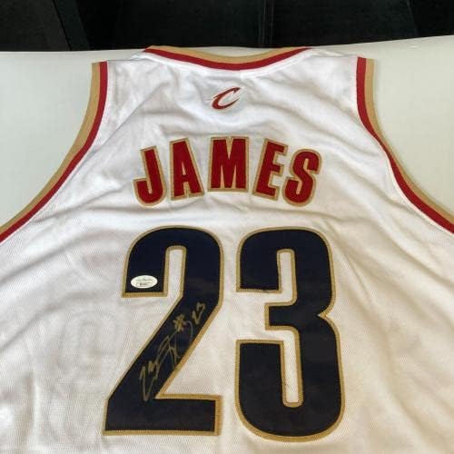 Lebron James 23 írta Alá Cleveland Cavaliers Adidas Játék Modell Jersey SZÖVETSÉG COA - Dedikált NBA